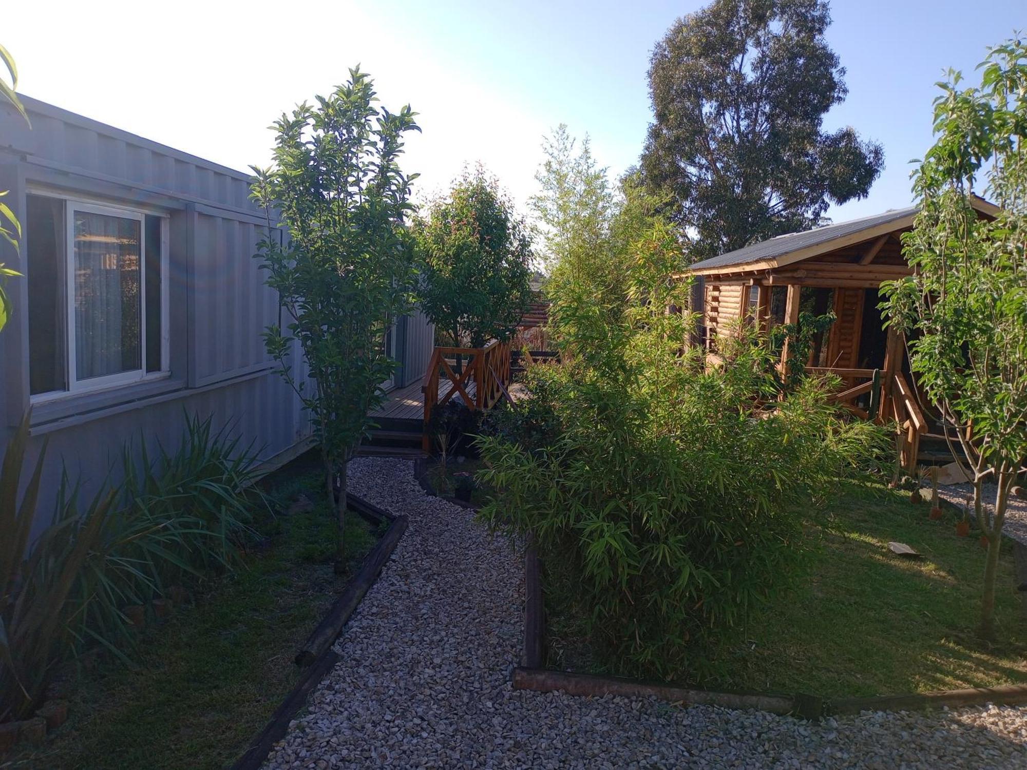 Foresta Acantilados, Casa Container Y Cabana De Troncos مار ديل بلاتا المظهر الخارجي الصورة